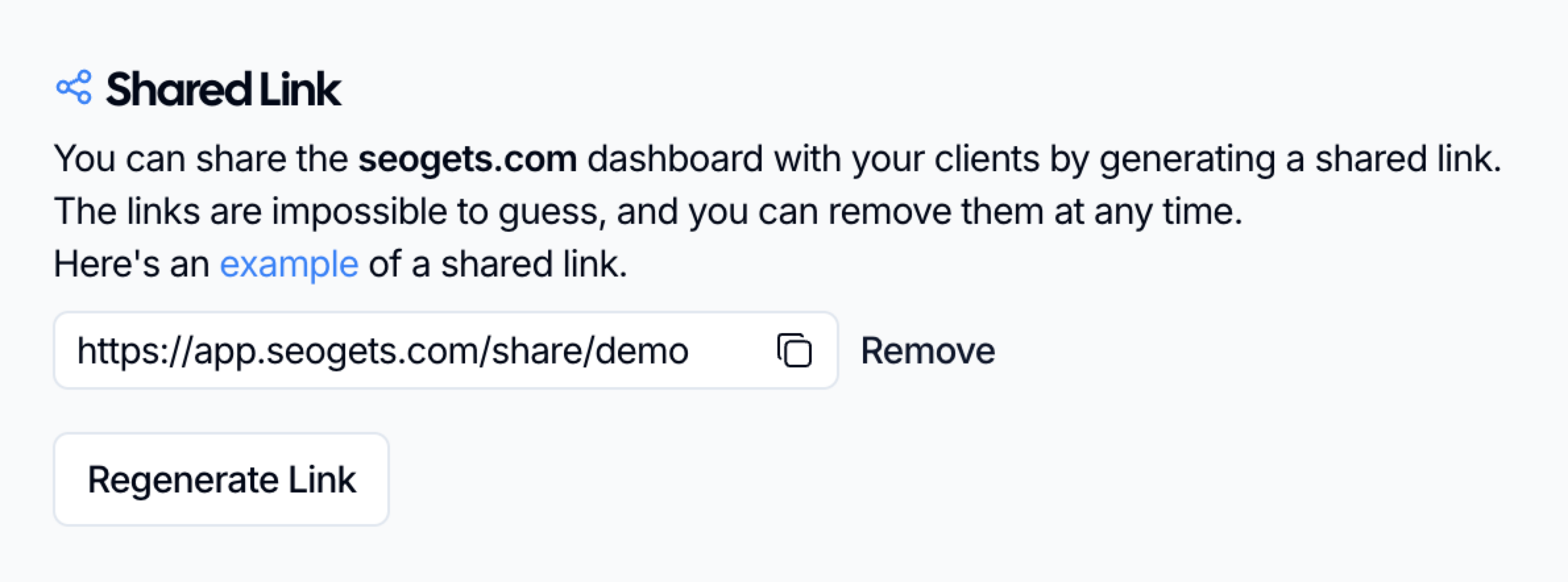 マジックリンク(共有用ライブダッシュボード)