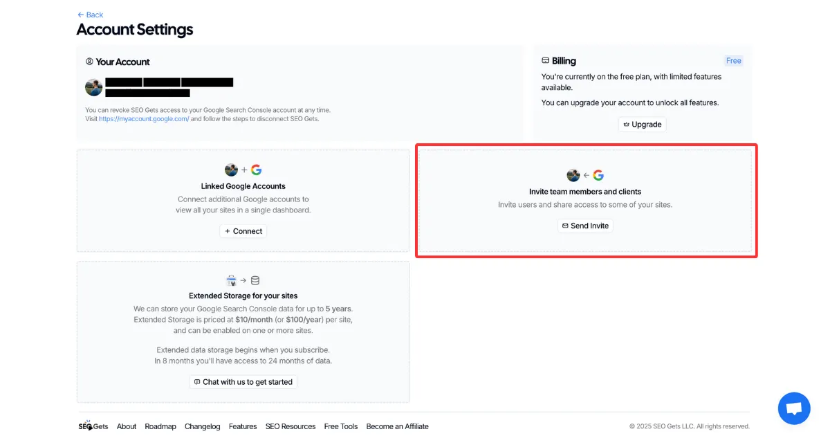 Inviting Users is now available on free tier