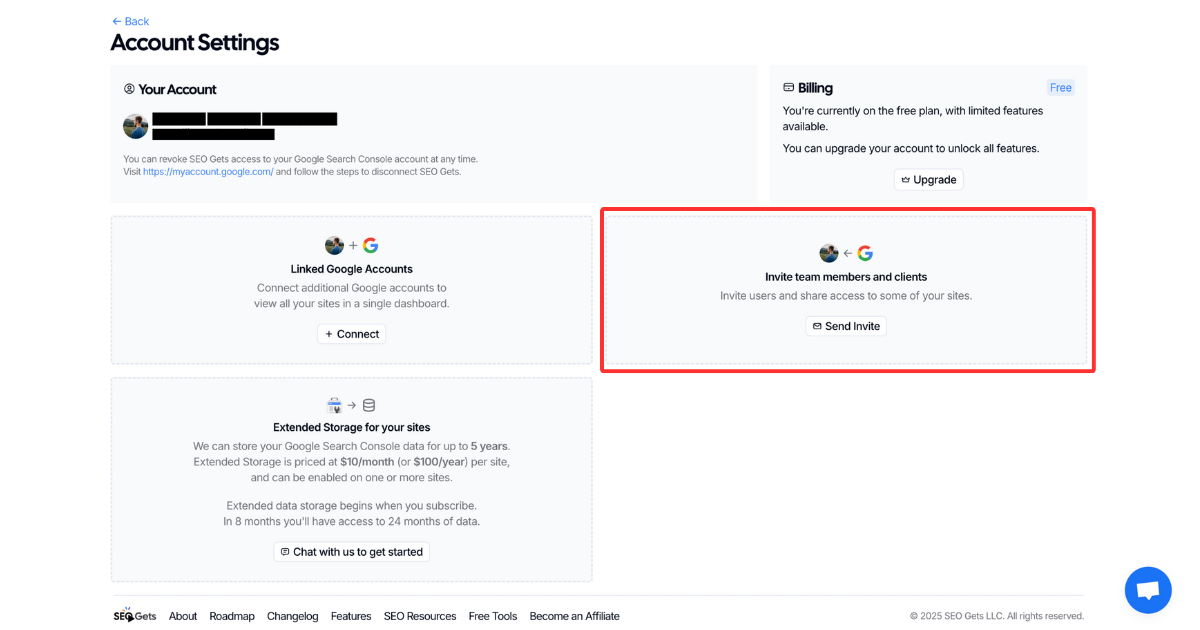 Inviting Users is now available on free tier