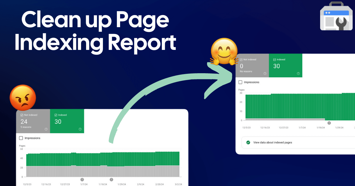 Clean Up Page Indexing Report in Google Search Console
